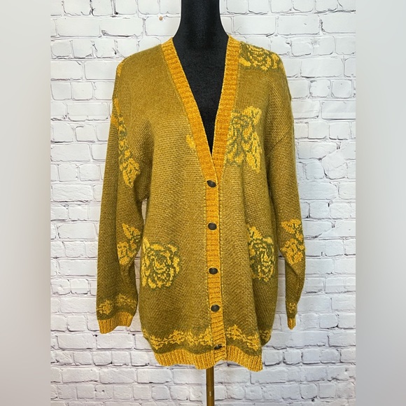 VIRIATO MOHAIR BLEND GRANDPA STYLE CARDIGAN SWEATER SIZE Large/X-LARGE - Picture 12 of 12